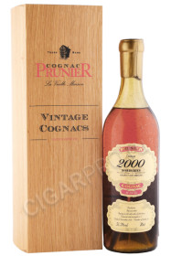 коньяк prunier grande champagne 2000 years 0.7л в деревянной упаковке