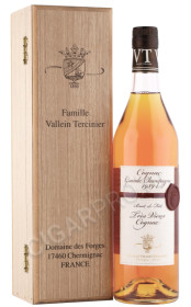 коньяк vallein tercinier 1989 years 0.7л в деревянной упаковке