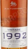 Этикетка Коньяк А де Фуссиньи Миллезим 1992г 0.7л