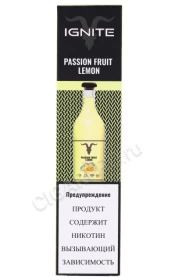 Электронная сигарета Ignite V25 Passion Fruit Lemon 2500