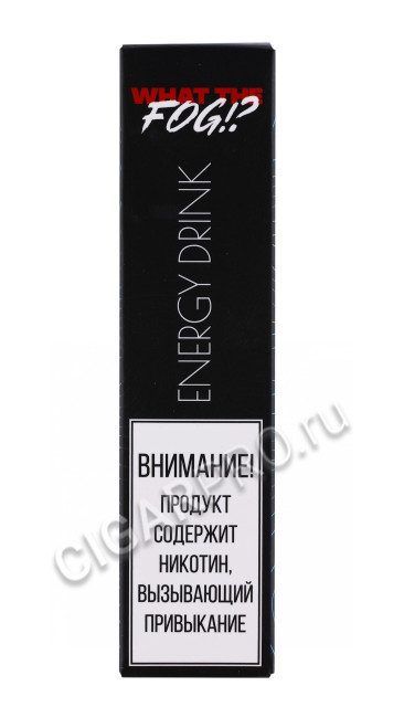 электронная система what the fog energy drink 18 1200 затяжек