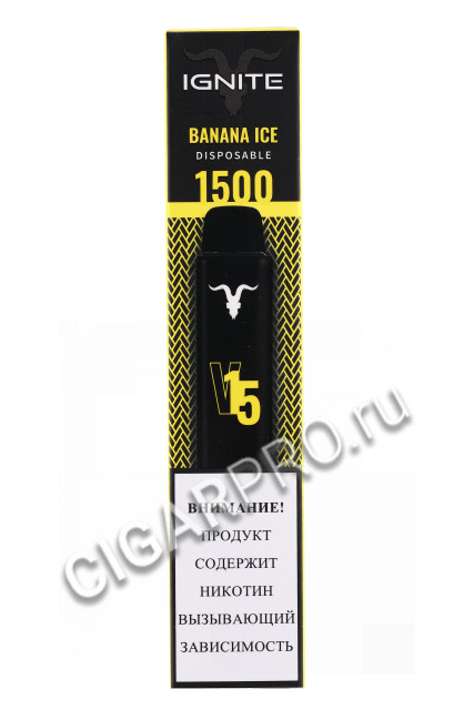 электронная сигарета ignite v15 banana ice 1500