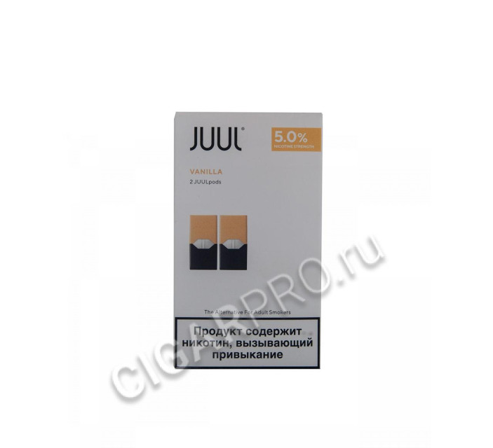 сменный картридж juul vanilla 2 pods