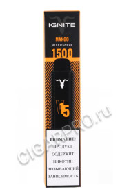 электронная сигарета ignite v15 mango 1500