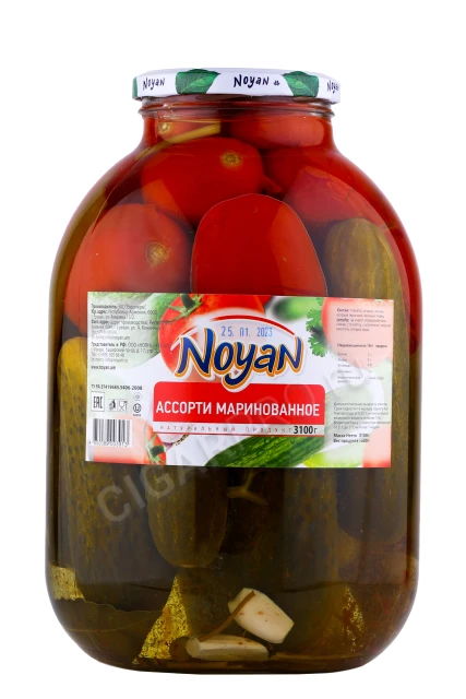 Ноян Маринованные огурцы и помидоры 3100гр