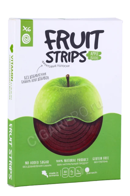 Фруктовые полоски яблочные Fruit Strips 60гр