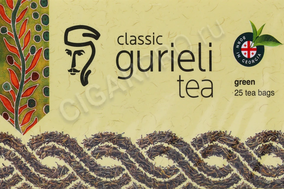 Чай Гуриели Классический Зелёный в пакетах 25шт 50гр