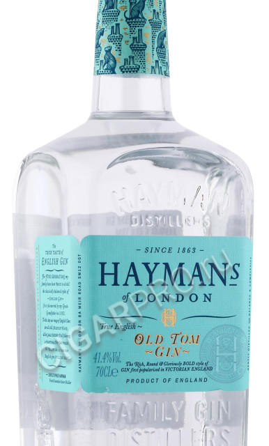 этикетка джин haymans old tom gin 0.7л