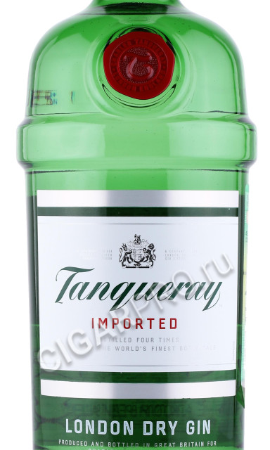 этикетка джин tanqueray london dry 1л