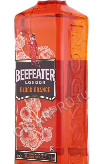 этикетка джин beefeater blood orange 0.7л