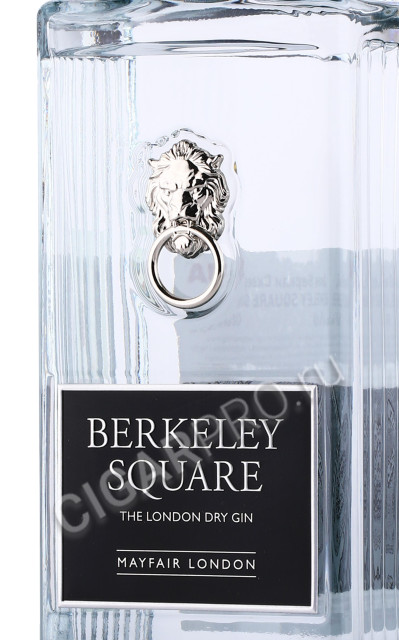 этикетка джин berkeley square 0.7л