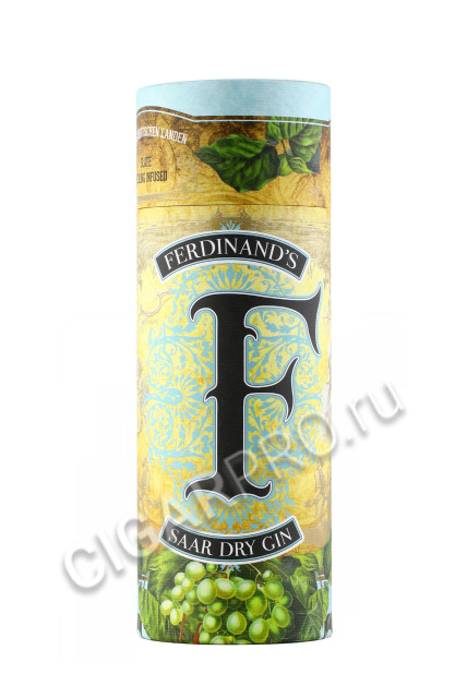подарочная туба gin ferdinands f saar dry gin 0.5л