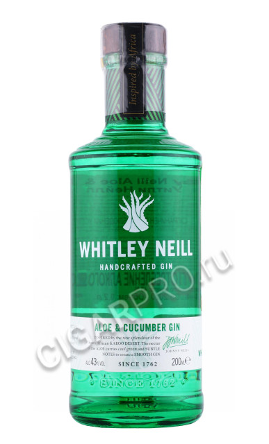 джин whitley neill aloe & cucumber 0.2л