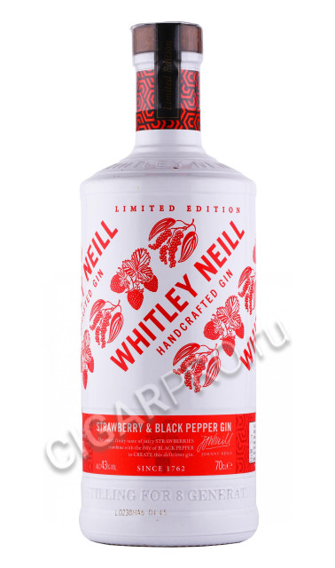 джин whitley neill strawberry & black pepper 0.7л