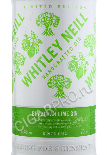 этикетка whitley neill brazilian lime