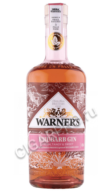 джин warners rhubarb gin 0.7л