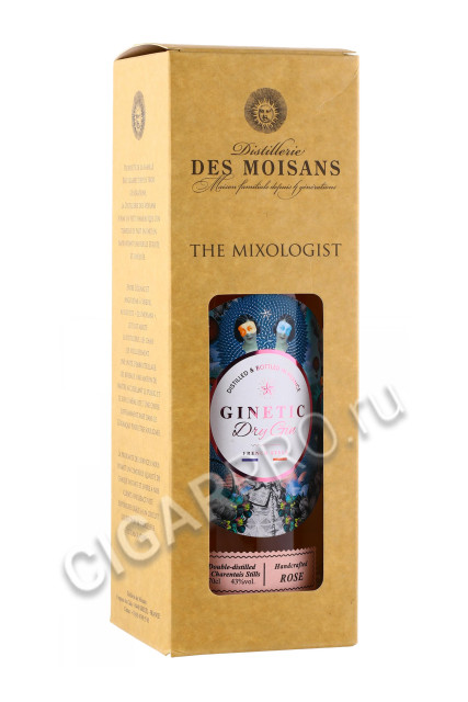 подарочная упаковка ginetic rose dry gin 0.7