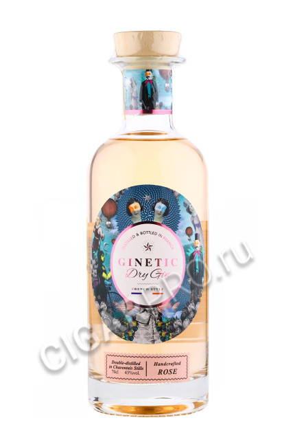 французский джин ginetic rose dry gin 0.7