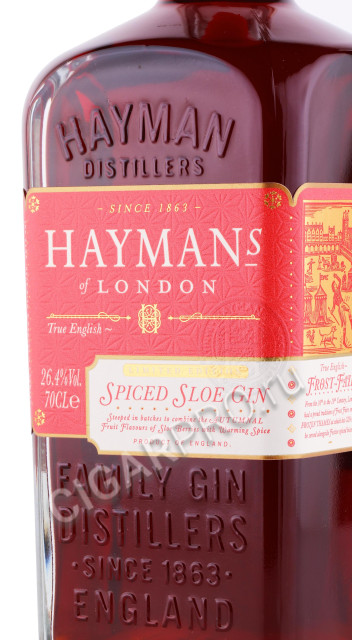 этикетка джин haymans spiced sloe gin 0.7л