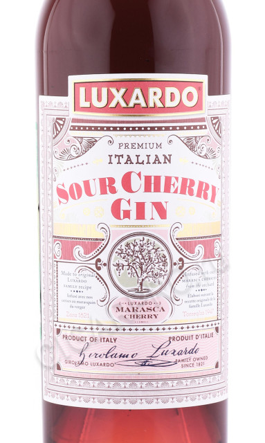 этикетка джин luxardo sour cherry gin 0.75л