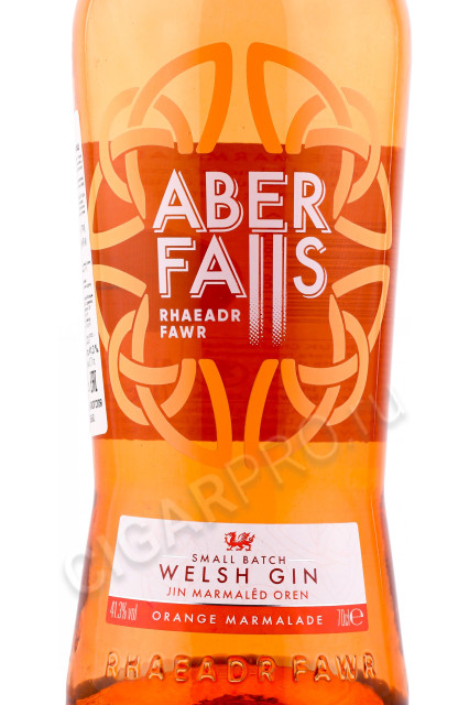 этикетка джин aber falls orange marmelade 0.7л