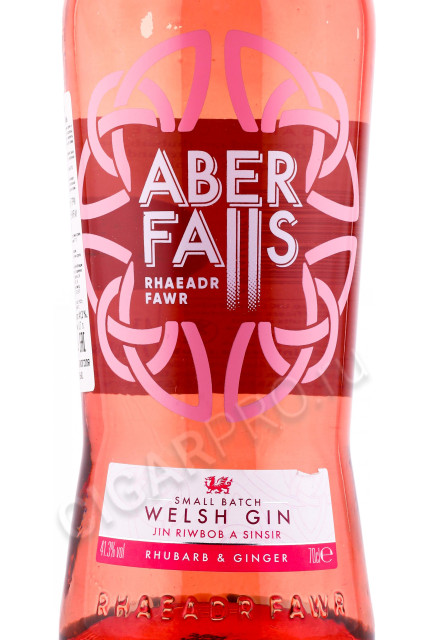 этикетка джин aber falls rhubarb ginger 0.7л