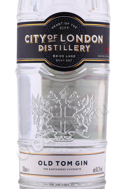 этикетка джин city of london old tom 0.7л