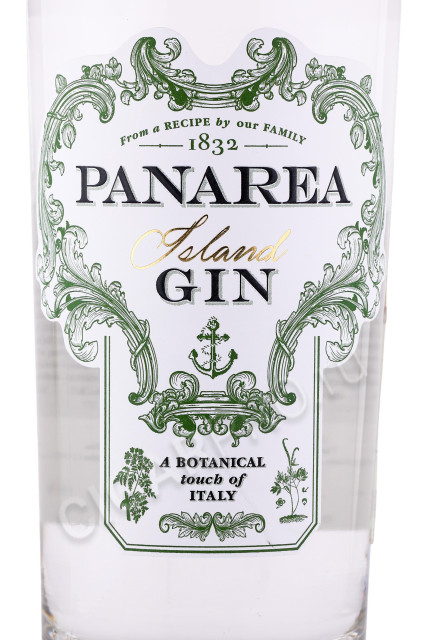 этикетка джин panarea island gin 0.7л