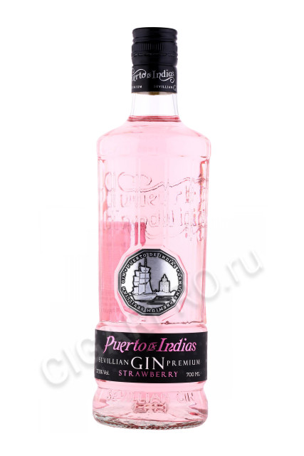 джин puerto de indias sevillian premium strawberry gin 0.7л