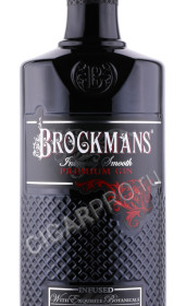 этикетка джин brockmans 1л