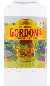 этикетка джин gordons london dry gin 0.7л