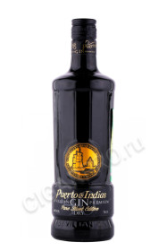 джин puerto de indias sevillian premium pure black edition dry gin 0.7л