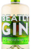 этикетка джин beatly botanical gin 0.7л