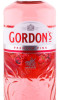 этикетка джин gordons pink 0.7л