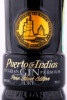 этикетка джин puerto de indias sevillian premium pure black edition dry gin 0.7л