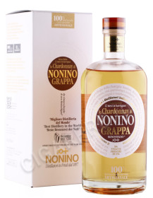 граппа lo chardonnay di nonino in barriques monovitigno 0.7л в подарочной упаковке