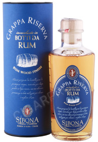 граппа sibona riserva rum wood finish 0.5л в подарочной тубе