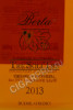 этикетка berta tre soli tre 8 years