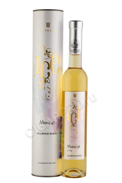 Ice Wine Fanagoria Muscat 2024 Вино Ледяное Фанагория Мускат 2024г 0.375л в подарочной упаковке