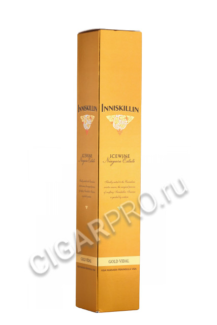 подарочная упаковка айсвайн inniskillin gold vidal 0.375л