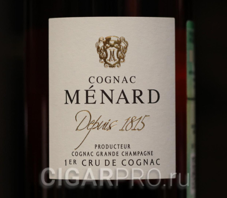 Menard XO Год основании коньячного дома Menard году 1815