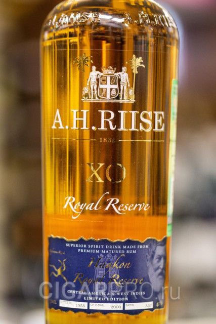 описание этикетки Рома А Х Рииз ХО Роял Резерв Хокон описание этикетки A H Riise XO Royal Reserve Haakon