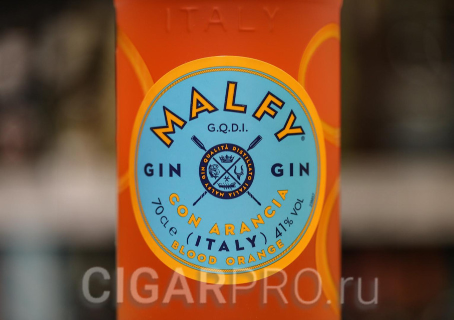 Gin Malfy Con Arancia побережья в Италии