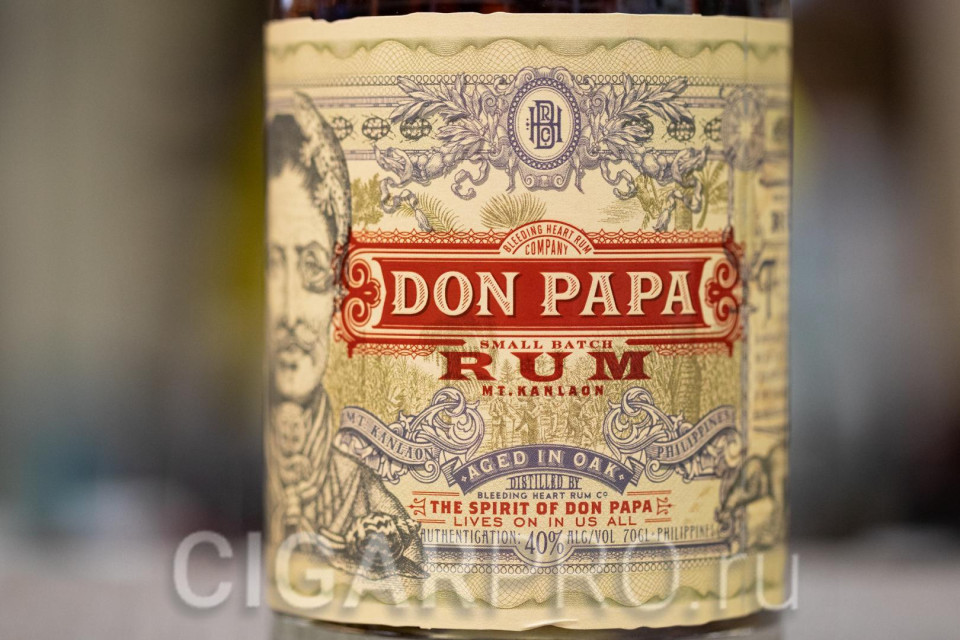 этикетка Ром Don Papa этикетка Ром Don Papa