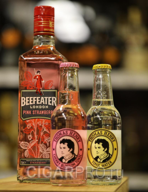Beefeater London Pink коктейли джин тоник