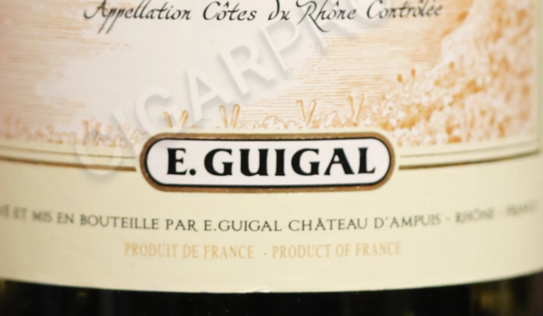 что означает надпись E. Guigal на этикетке Вина Guigal Cotes du Rhone Blanc 0.75л