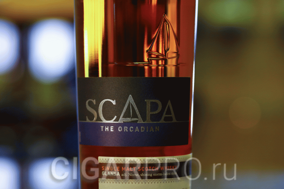 Этикетка Scapa Glansa 0.7л Как переводится Scapa?