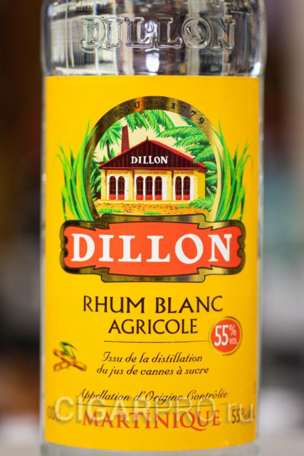 описание этикетки рома Диллон Блан Агриколь описание этикетки рома Dillon Rhum Blanc