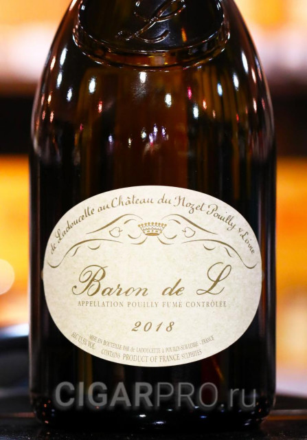 описание этикетки вина Pouilly Fume Baron de L