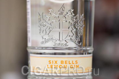 подробное описание этикетки джина City of London Six Bells Lemon 